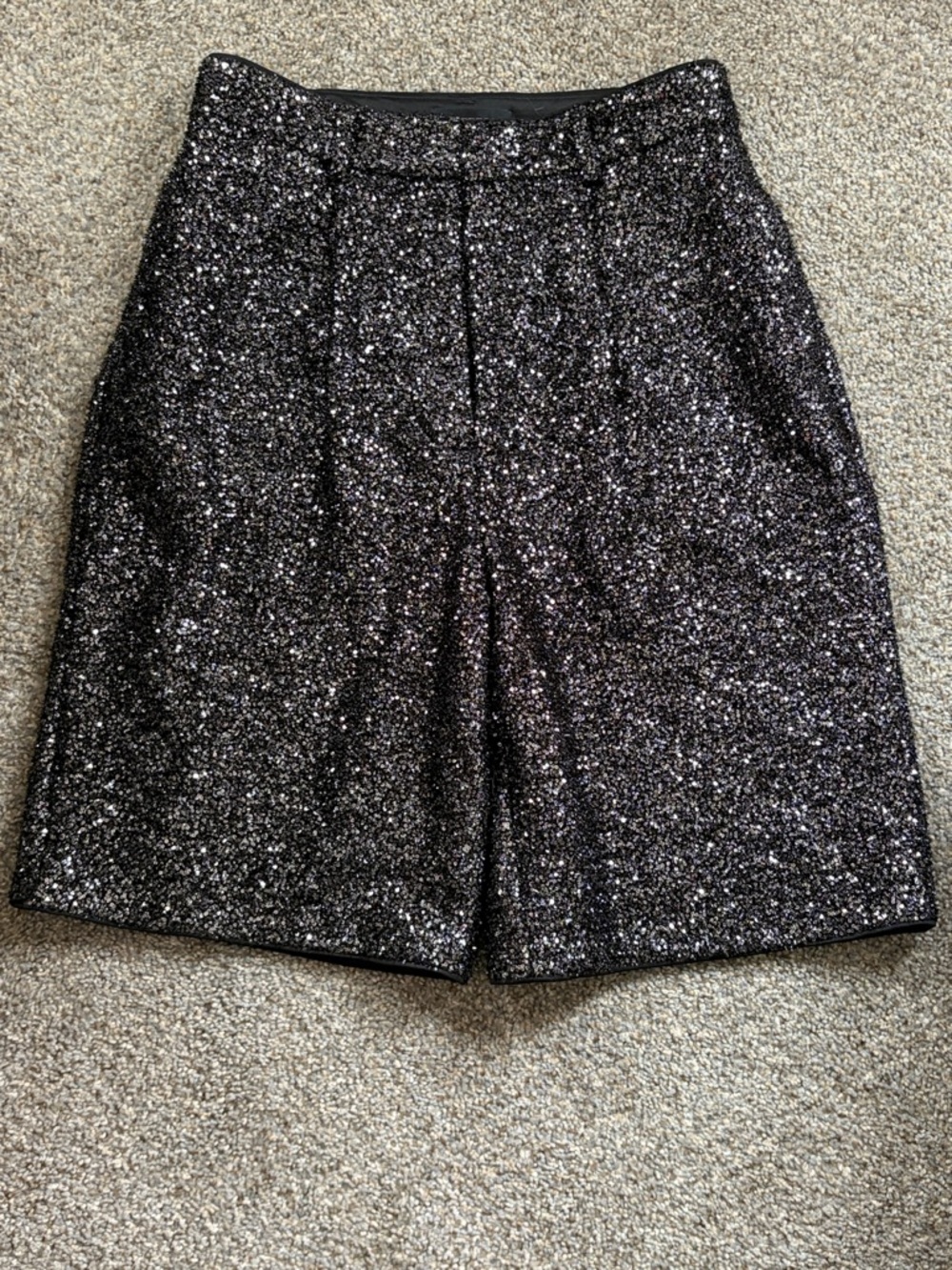 EXPRESS Sparkle High-Waist Women's Shorts in Black